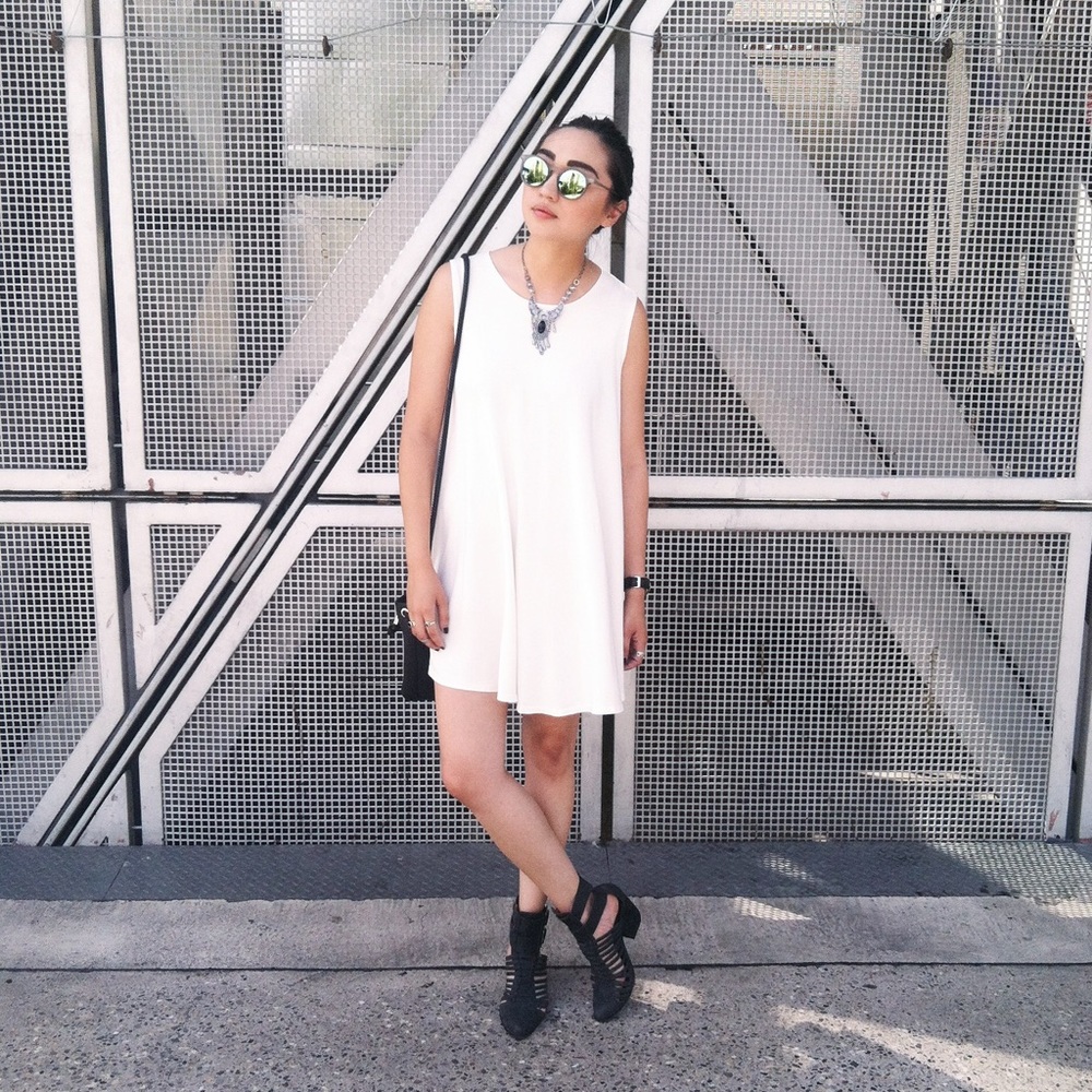 Brandy Melville Alena Ivory Swing Dress